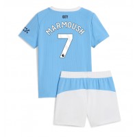 Manchester City Omar Marmoush #7 Domáci Detský futbalový dres 2025-26 Krátky Rukáv (+ trenírky)